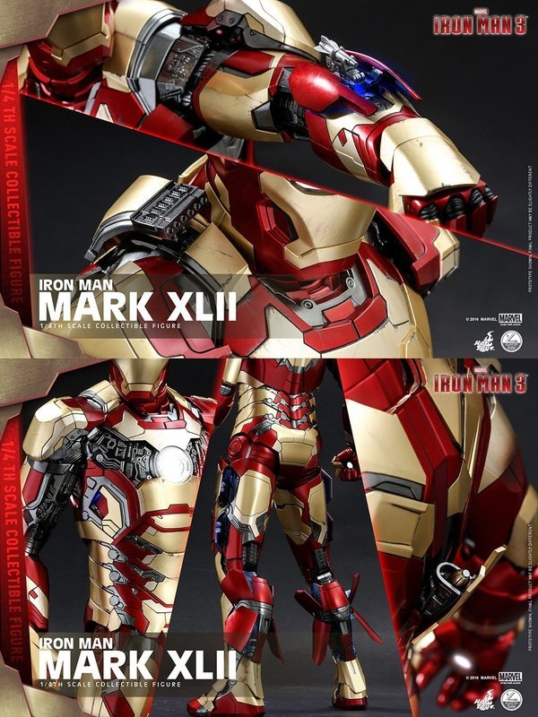 HOT TOYS DIECAST アイアンマン マーク42 アイアンマン3 Amazon.com: Iron Man 3 Movie Masterpiece Iron Man Mark XLII