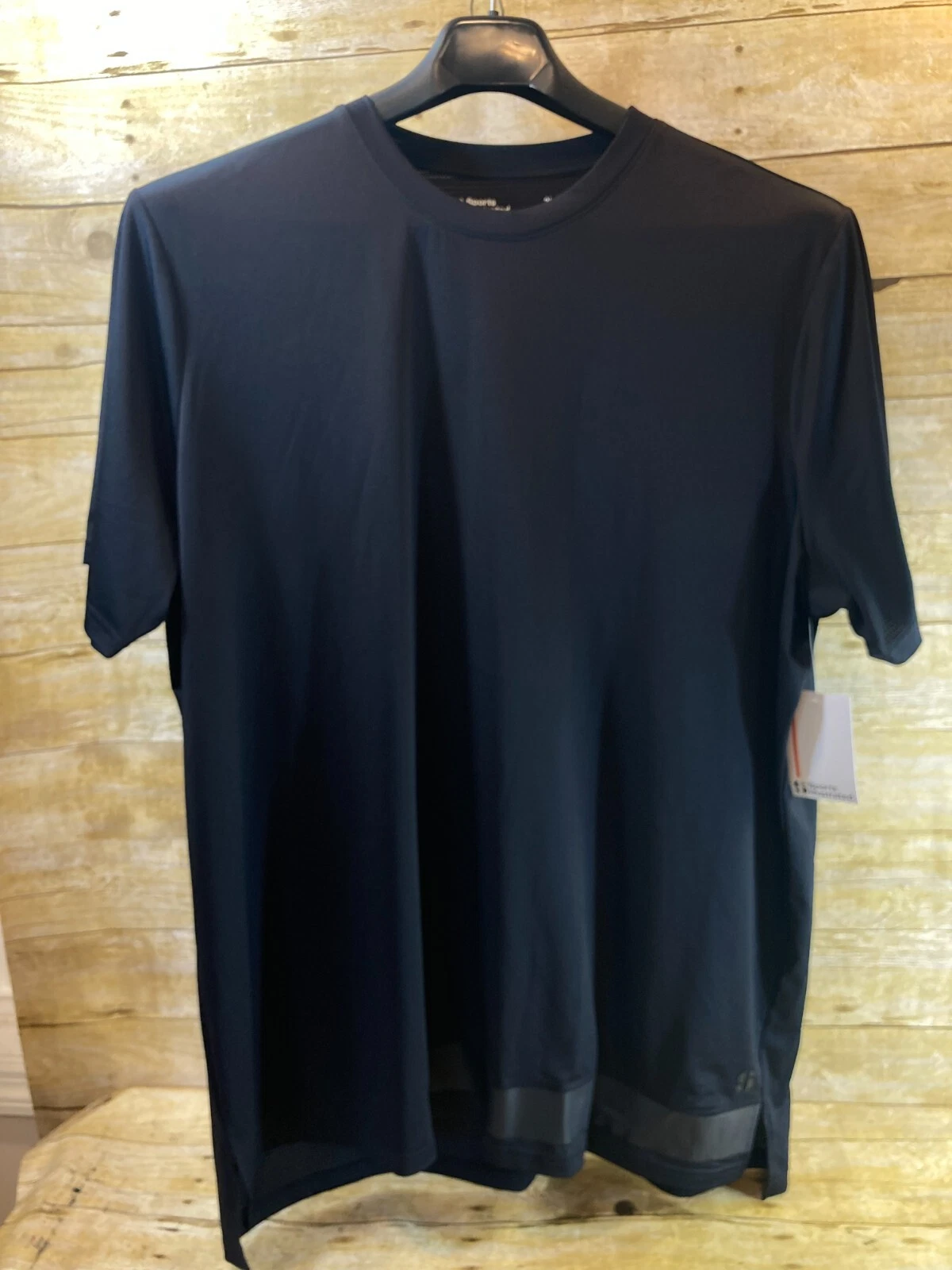 SPORTS ILLUSTRATED VENTED PERFORMANCE SS T SHIRT BLACK MEN'S 2XL $60 ⭐️NEW⭐️