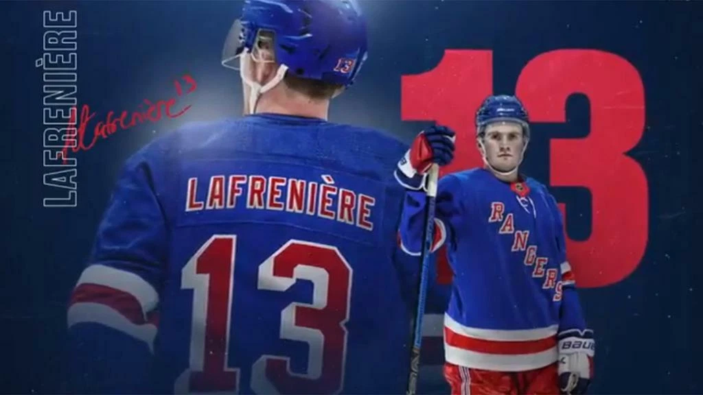 HOCKEY NEW YORK RANGERS JERSEY Alexis Lafreniere #13