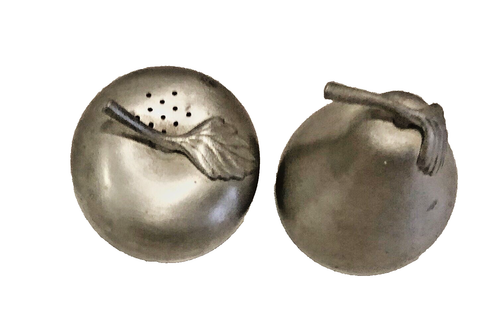 Web Pewter Salt and Pepper Shakers Apple and Pear PH0497 - Picture 5 of 6
