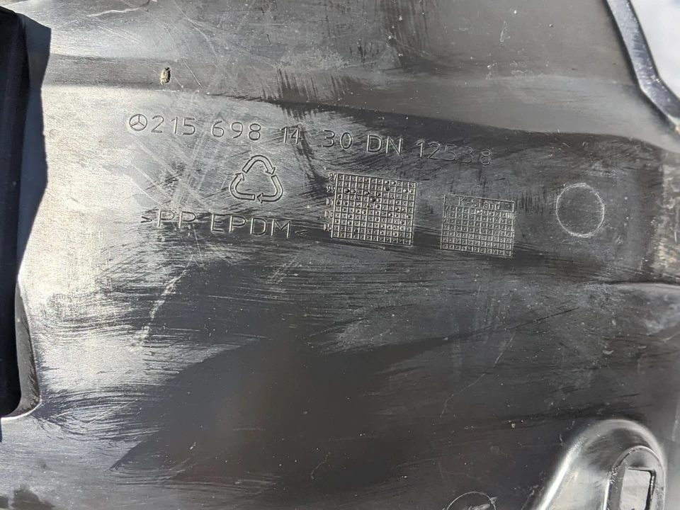 ✅ MERCEDES CL500 W215 WHEEL ARCH LINER FRONT RIGHT SIDE 2156981430 OEM - Image 4 of 4