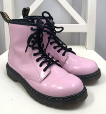 Dr. Martens 1460 J Junior Girls Pink Patent Leather Boots Size 5 US L 0 AirWair