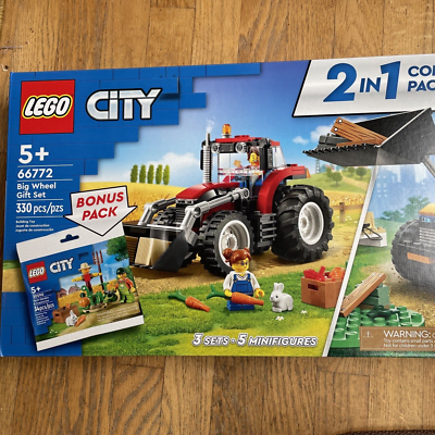 LEGO City NEW Big Wheel Gift Set 2 In 1 Combo 60385, 60287, 30590