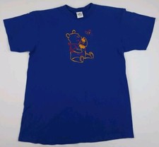 Vintage 90s Winnie The Pooh Multicolor Embroidered T Shirt Disney Cartoon Honey