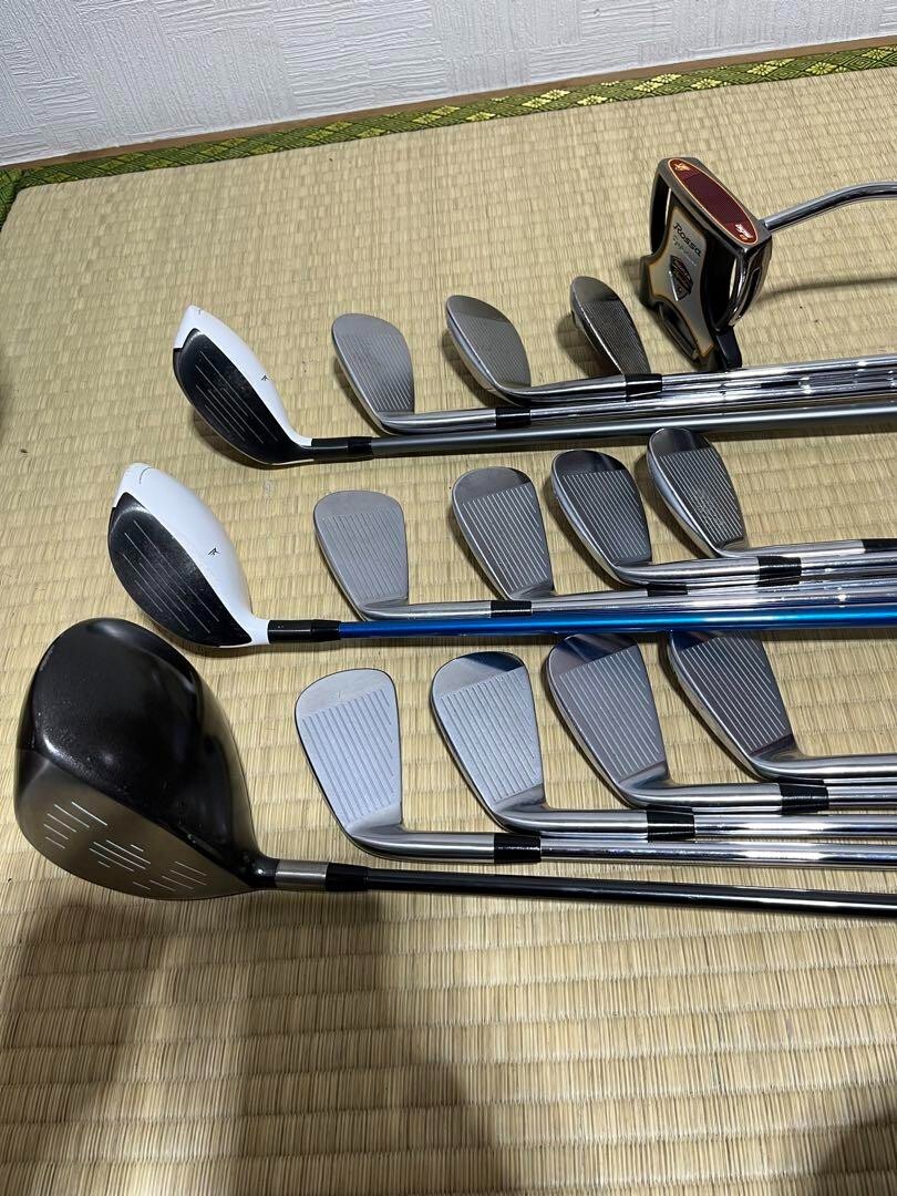 14 clubs provided! Super deluxe TaylorMade golf set X +