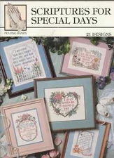 SCRIPTURES FOR SPECIAL DAYS 21 Designs Counted Cross Stitch Patterns Free Ship
