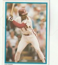 FREE SHIPPING-MINT-1985 Topps All-Star Collector's Edition Juan Samuel #31 PHILL