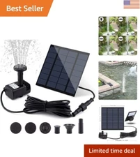 Upgraded Solar Fountain Pump Kit – 1.8W Energy Saving Water Feature for Gardens