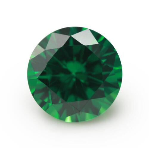 0,8~10,0 mm colore verde rotondo AAAAA sciolto cz pietra pietra zirconio cubico - Foto 5 di 5