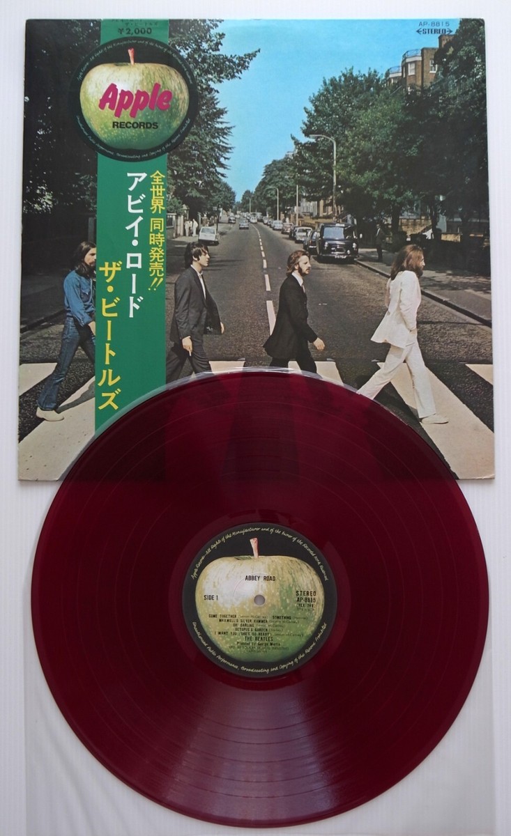 The Beatles ‎– Abbey Road JAPAN 1969 RED vinyl LP NEAR MINT AP
