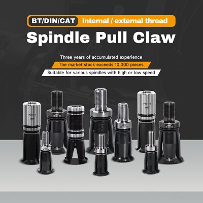 DIN 40 Spindle Claw Gripper 4 Petal Pull Claw Female Thread Tool Milling CNC
