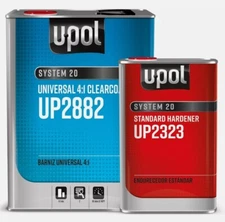 U-POL 2882 & 2323 4:1 Universal Clearcoat Kit w/ Standard Hardener