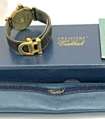 Vintage Tabbah Premiere Gold Plated Ladies Watch Original Box 