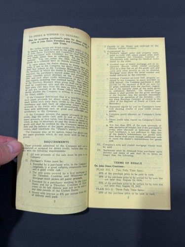 1933 John Deere High Lift Mower Brochures & John Deere Postal Card....3 Items - Picture 12 of 15