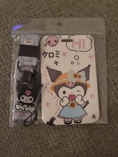 Kuromi Id Holder Badge Cover Lanyard