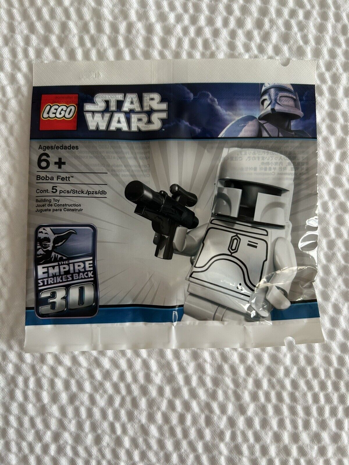 LEGO Star Wars White Boba Fett Minifigure 2853835 New Sealed 30th Anniversary