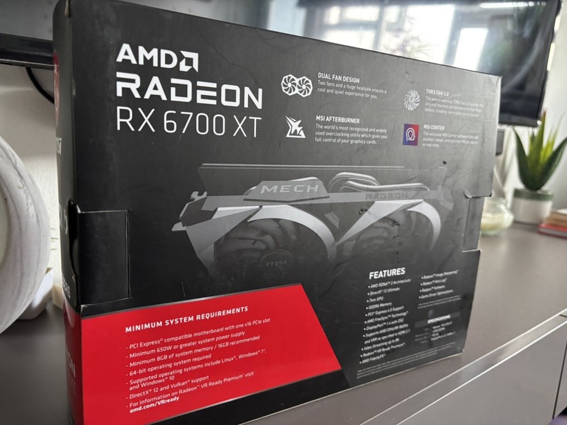 MSI Radeon RX 6700 XT MECH 2X OC 12GB GDDR6 Graphics Card