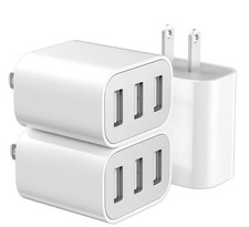 3 Port USB Wall Charger-Universal