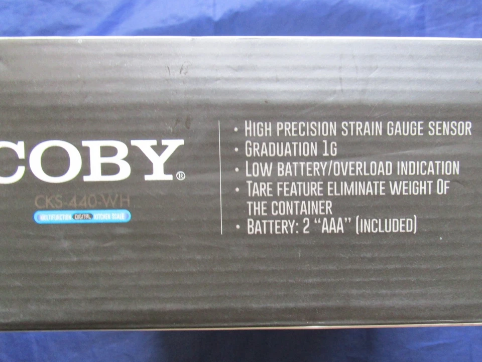 BALANZA DE COCINA DIGITAL MULTIFUNCIÓN COBY - NUEVA - SENSOR DE ALTA PRECISIÓN - FUNCIÓN TARA Foto 3 de 4