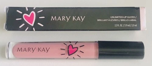 New In Box Mary Kay Unlimited Lip Gloss Confident Pink #169299 Full Size
