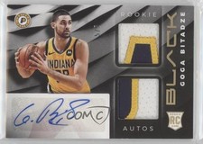 2019 Panini Black Rookie Memorabilia Holo Gold 5/5 Goga Bitadze #RM-GB Auto ow1