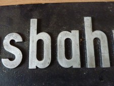 original Lokschild Deutsche Reichsbahn 60 x 10 cm mit anderem "a", seltener