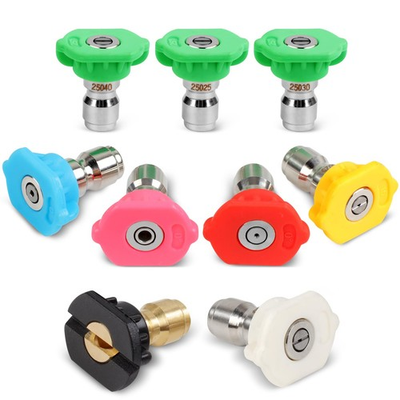 #ad 9Pack Pressure Washer Tips 4000 PSI5000 PSI Multiple Degrees Pressure Washer... $9.49