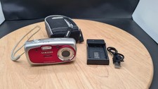 Samsung Digital Camera Digimax U-CA5 5.0MP Red Tested  Battery Charger