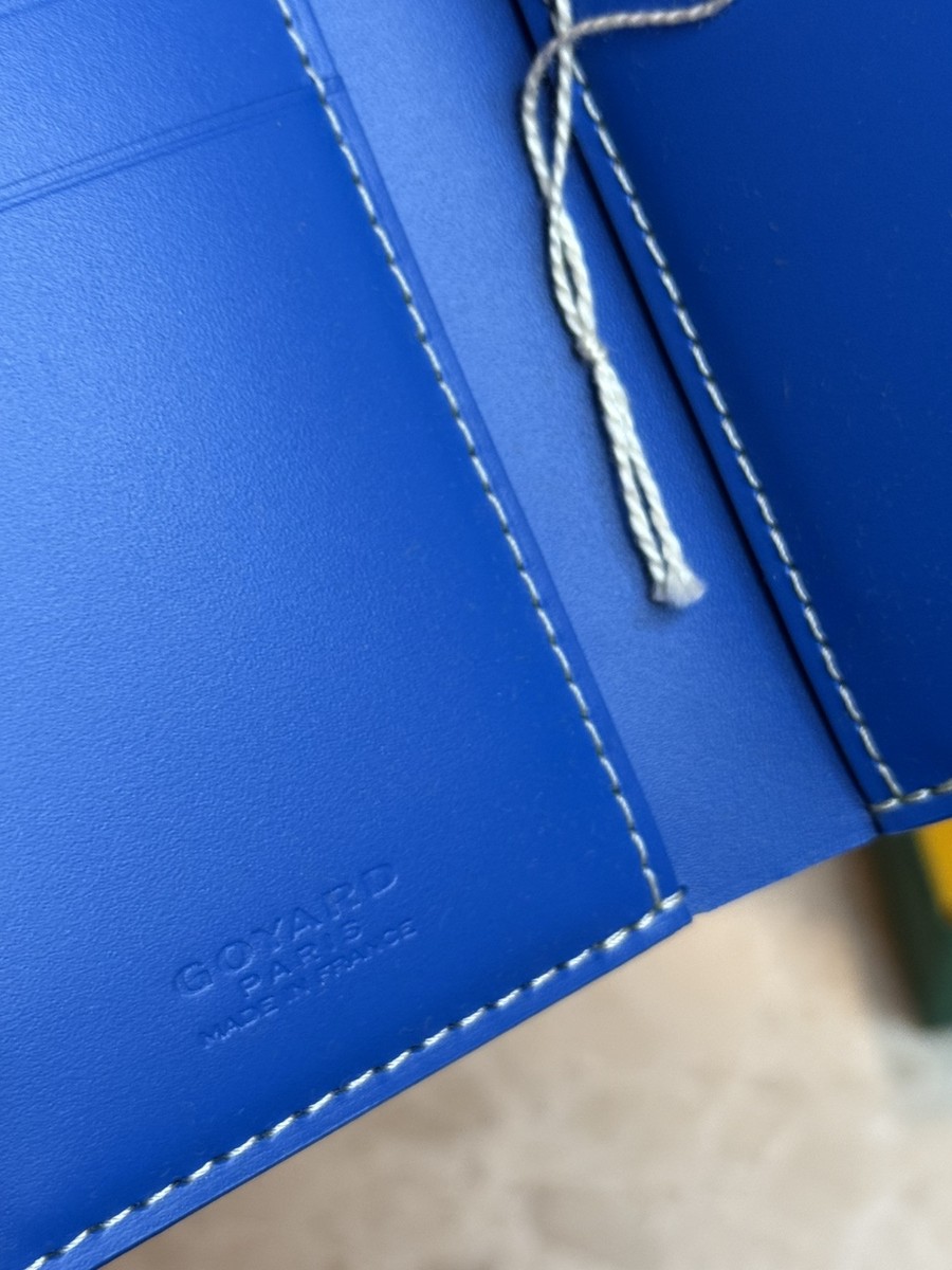 Goyard Sky Blue カードホルダー GOYARD Goyardine Saint Sulpice Card Holder Sky Blue 409702