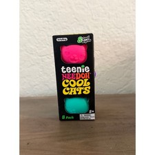 Schylling Teenie NeeDoh Cool Cats Squishy - 3 Pack New Sealed 