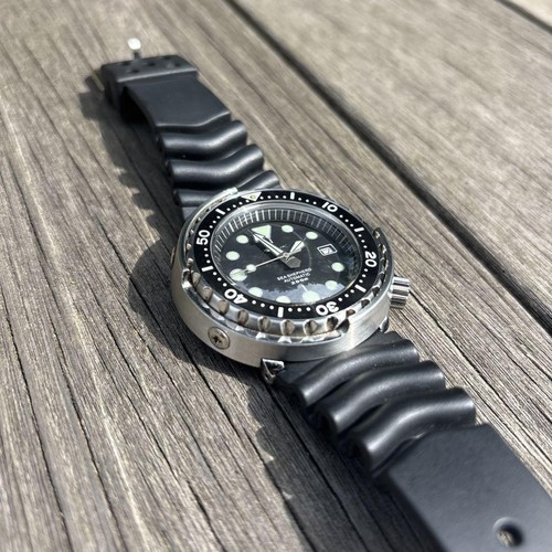 Heimdallr Tuna Can Watch NH35A Automatic Used, Seiko SBBN Marine Master Style