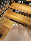 IGI 1.44ct Lab Grown Diamond Square Emerald Cut Asscher Cut Silver Split Ring — photo 4