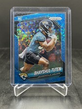 2025 Panini Prizm Football Bhayshul Tuten RC Rookie Blue No Huddle 044/125 #305