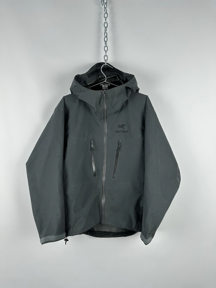 ARC'TERYX グレー alpha sl ゴアテックス Arc'teryx Alpha SL Jacket Mens XL Black Hooded Gore-Tex Paclite