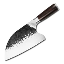 8In Butcher Knife Full Tang Chef's Knife Heavy Duty Hand Forged Kitchen Knife