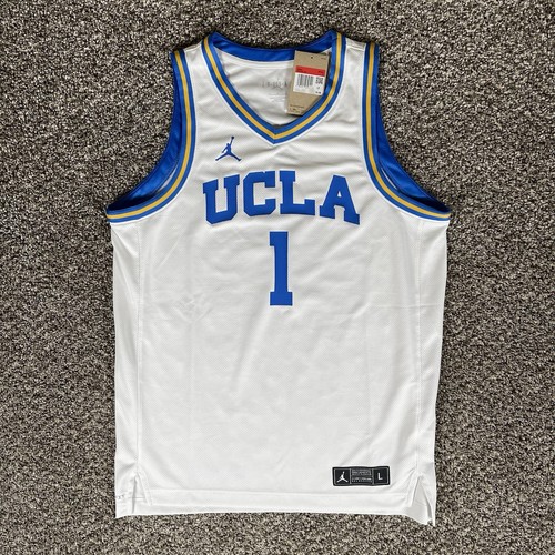 Air Jordan UCLA Bruins Basketball Replica Jersey White Men's L - Picture 2 of 8