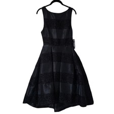 ANTHROPOLOGIE EVA FRANCO Karine Galactic Stripe Cocktail Party Prom Dress SIZE 0