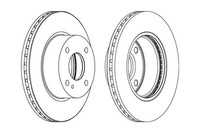 2 St. Ferodo Bremsscheibe Premier Coat+ Disc DDF1740C