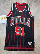 Chicago Bulls Adidas Hardwood Basketball Jersey 91 Rodman size S
