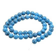100pcs Blue Turquoise Natural Stone Beads 8mm Round Loose Bead