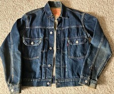 Levi's 507XX Big E Type 2 Denim Jacket Size 36 Reissue Button 555 USA Vintage