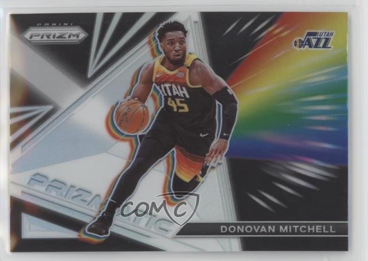 2021-22 Panini Prizm Prizmatic Silver Prizm Donovan Mitchell #8 14md