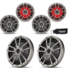 Infinity 622MLT Marine 6.5" LED Speakers Two 1022MLT 10" Titanium Marine Subs