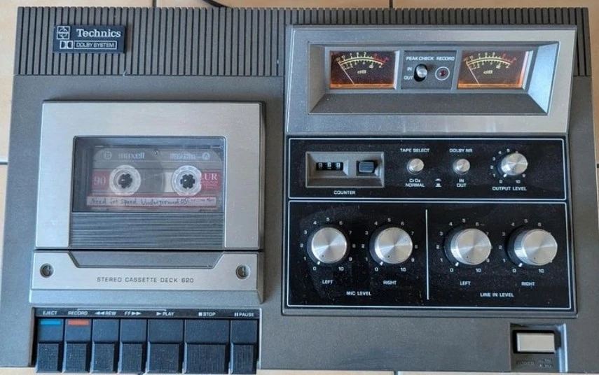 Technics 620 Vintage Stereo Kassettendeck Grau klassischer. - Bild 2 von 4