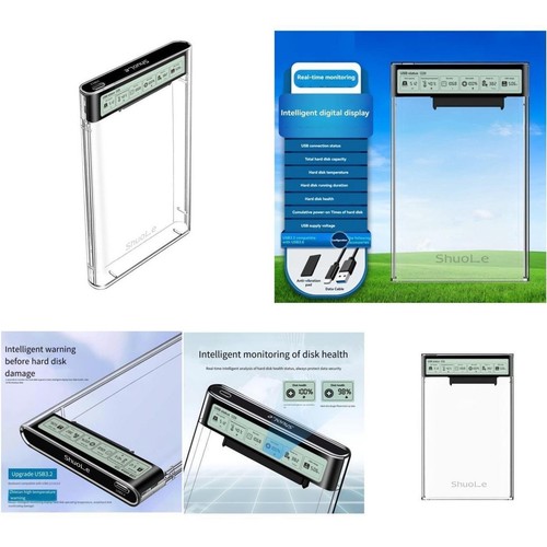 Shuole For SATA to USB3 2 Enclosure for 2 5 Inch For SSDs with Shockproof - Afbeelding 11 van 13