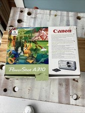 Canon PowerShot A310 Digital Camera W/Box & Original Papers 3.2 MP See Desc!!