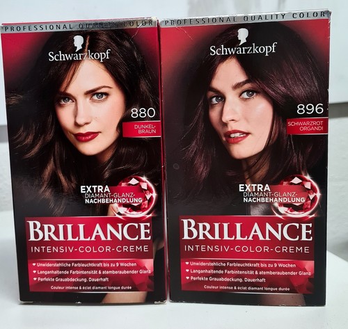 2 x SCHWARZKOPF BRILLANCE Intensiv-Color-Creme 880/896 ( 2 x 143 ml ) - Bild 1 von 1