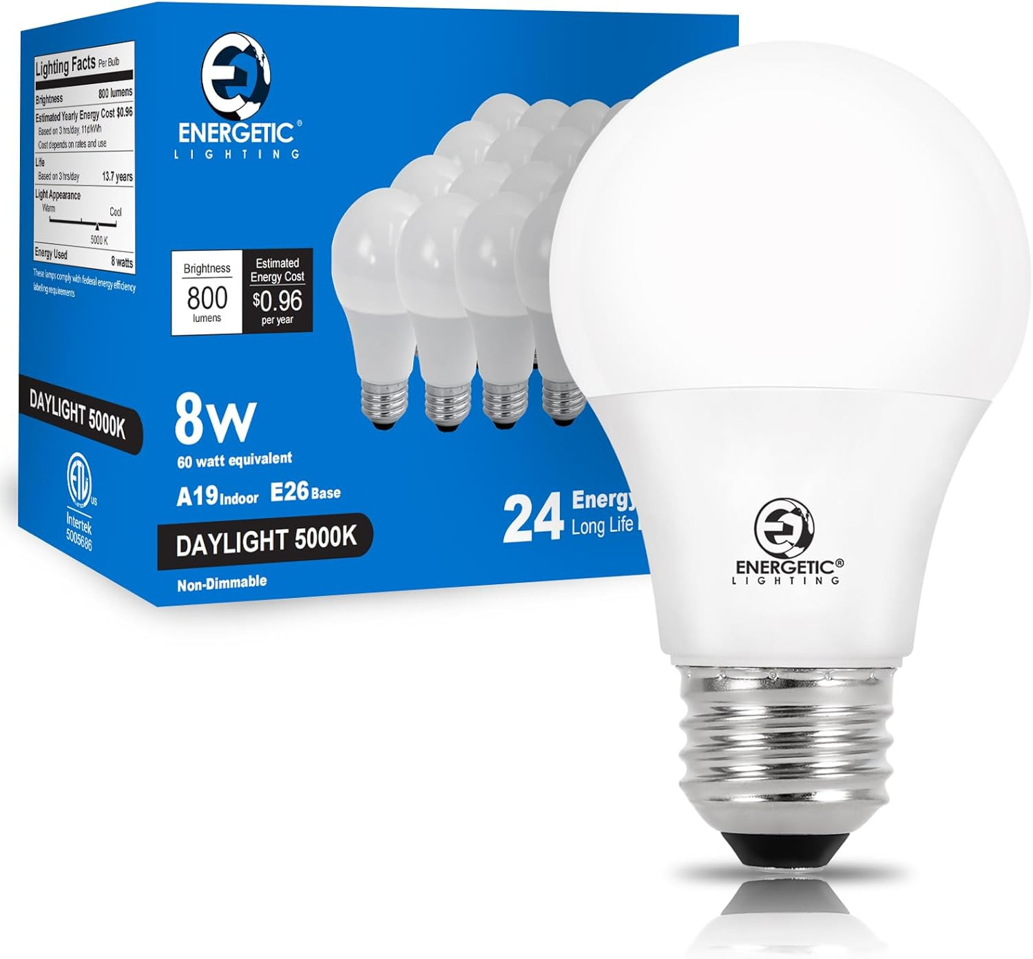 60 Watt Equivalent Led Non Dimmable 15000 Hours 4 Colors