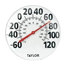 Extra Large 18 Metal Wall Thermometer for Indoor Outdoor Use, Easy Read