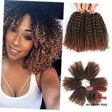 8 Inch Short Passion Twist Hair 6 Bundles Kinky Curly 6Bundles8 Inch 1B/30